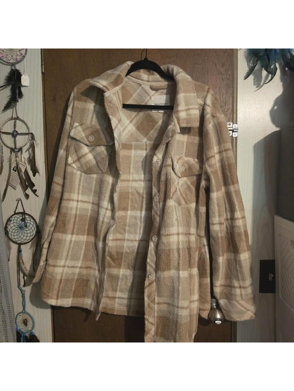 Thread & Supply Plaid Fleece Jacket - Picture 2 of 6